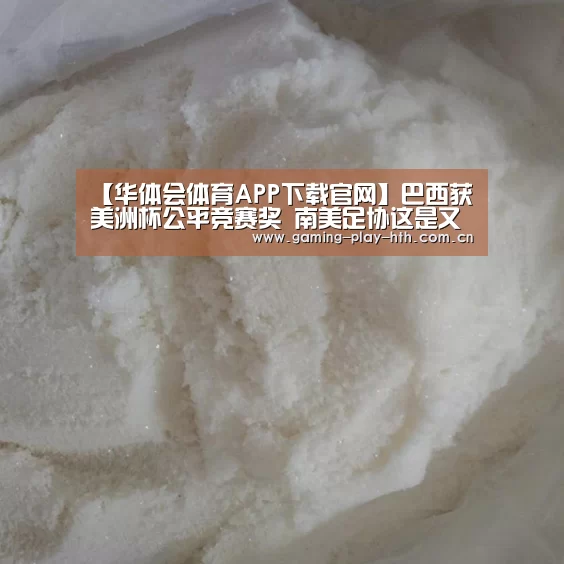 【华体会体育APP下载官网】巴西获美洲杯公平竞赛奖 南美足协这是又在怼梅西?(图1) 华体会APP下载